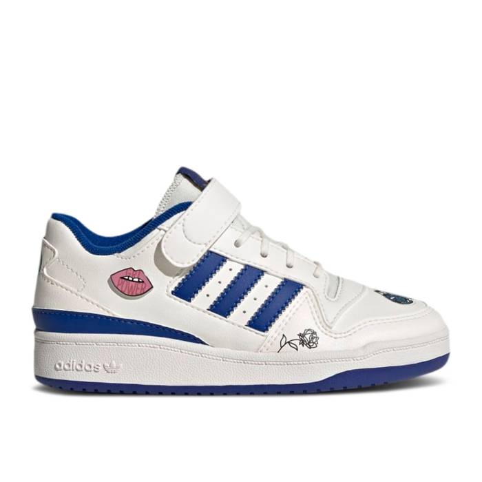 ǥ Adidas  Forum Low Little Kid 'Grl Power' Youth Chalk White/Coll...
