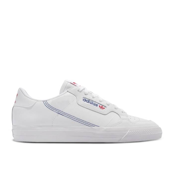 アディダス Adidas 【 Continental Vulc 'White Collegiate Royal' Men Cloud White/Collegiate Royal/Scarlet 】 靴 メンズ靴 スニーカー メンズ 白色 ホワイト