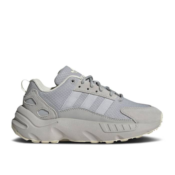 ǥ Adidas  Zx 22 J 'Grey Cream White' Youth Grey Two/Grey Two/Crea...