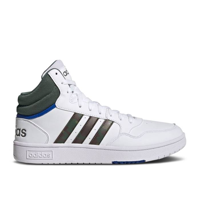 ǥ Adidas  Hoops 3.0 Mid 'White Green Oxide Camo' Men Cloud White/...