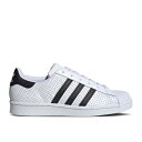 アディダス Adidas 【 Wmns Superstar 'White Black Perforated' Women Cloud White/Core Black/Cloud White 】 Superstar スーパースター 黒色 ブラック 靴 レディース靴 スニーカー レディース 白色 ホワイト コア 黒色