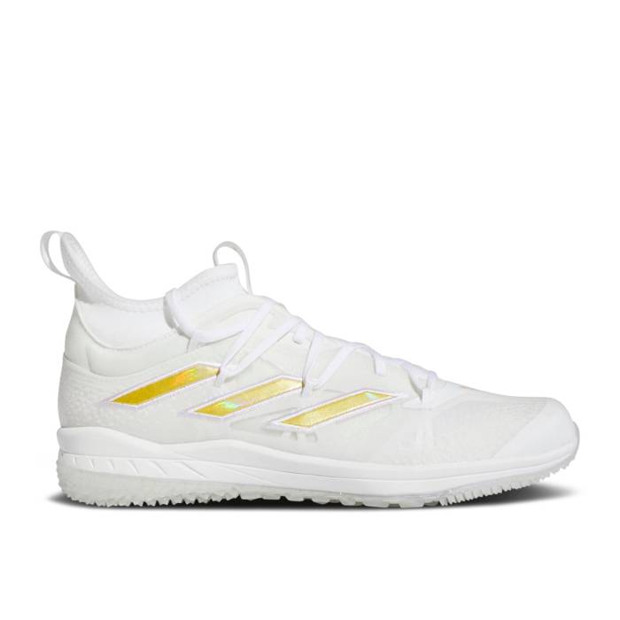 アディダス Adidas 【 Adizero Afterburner 9 Nwv Tf 'White Gold' Men Cloud White/Gold Metallic/Cloud White 】 アディゼロ 靴 メンズ靴 スニーカー メンズ 白色 ホワイト ゴールド