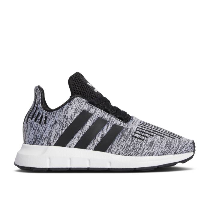 アディダス Adidas 【 Swift Run J 'White Black' Youth Cloud White/Core Black/Core Black 】 Swift ..