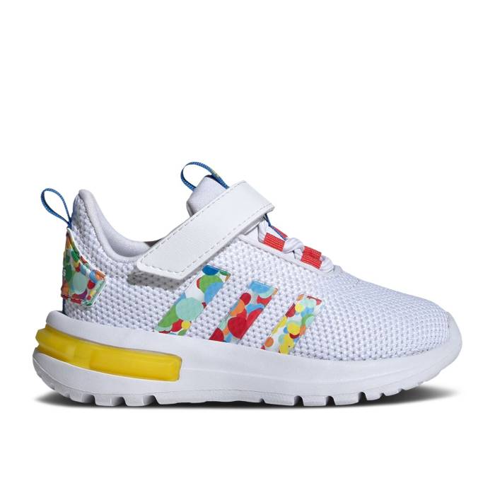 楽天スニケスアディダス Adidas 【 Racer Tr23 I 'Color Pop' Infant Cloud White/Bright Red/Bright Royal 】 キッズ ベビー マタニティ ベビーファッション 靴 スニーカー ベビー 白色 ホワイト Red 赤・レッド