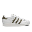 アディダス Adidas 【 Superstar J 'White Focus Olive' Youth Cloud White/Focus Olive/Cloud White 】 Superstar スーパースター キッズ ベビー マタニティ キッズファッション 靴 スニーカー ジュニア キッズ 白色 ホ(4)
