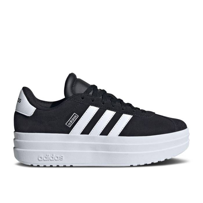 ǥ Adidas  Vl Court Bold J 'Black White' Youth Core Black/Cloud White/Cloud ...