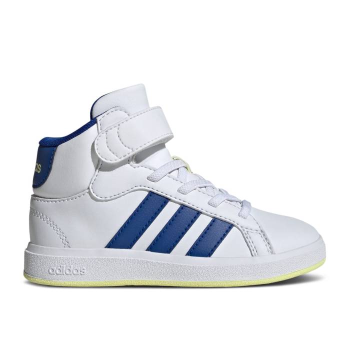 アディダス Adidas 【 Grand Court Mid K 'White Royal Blue' Youth Cloud White/Royal Blue...