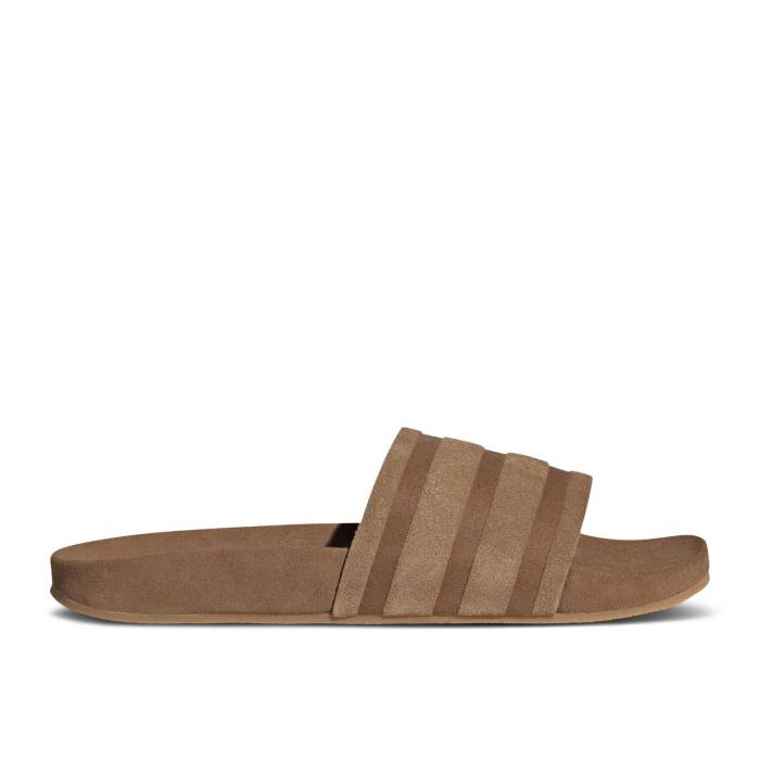 アディダス Adidas 【 Adilette Slides 'Suede Pack - Brown Desert' Men Brown Desert/Brown Desert/Gum 】 アディレッタ 茶色 ブラウン 靴 メンズ靴 サンダル その他 メンズ 茶色 ブラウン