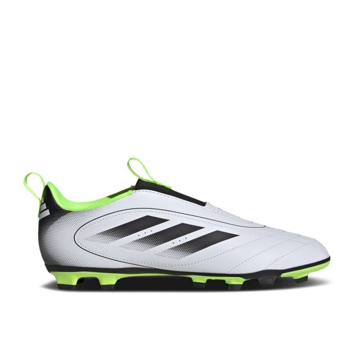 楽天スニケスアディダス Adidas 【 Goletto 9 Laceless Fg Mg K 'White Black Lucid Lemon' Youth Cloud White/Core Black/Lucid Lemon 】 黒色 ブラック キッズ ベビー マタニティ キッズファッション 靴 スニーカー ジュニア キッズ 白