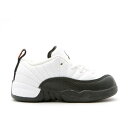 ナイキ エアジョーダン Air Jordan 【 Jordan 12 Retro Low Td Youth White/Black-Taxi 】 レトロ キッズ ベビー マタニティ キッズファッション 靴 スニーカー ジュニア キッズ 白色 ホワイト(4)