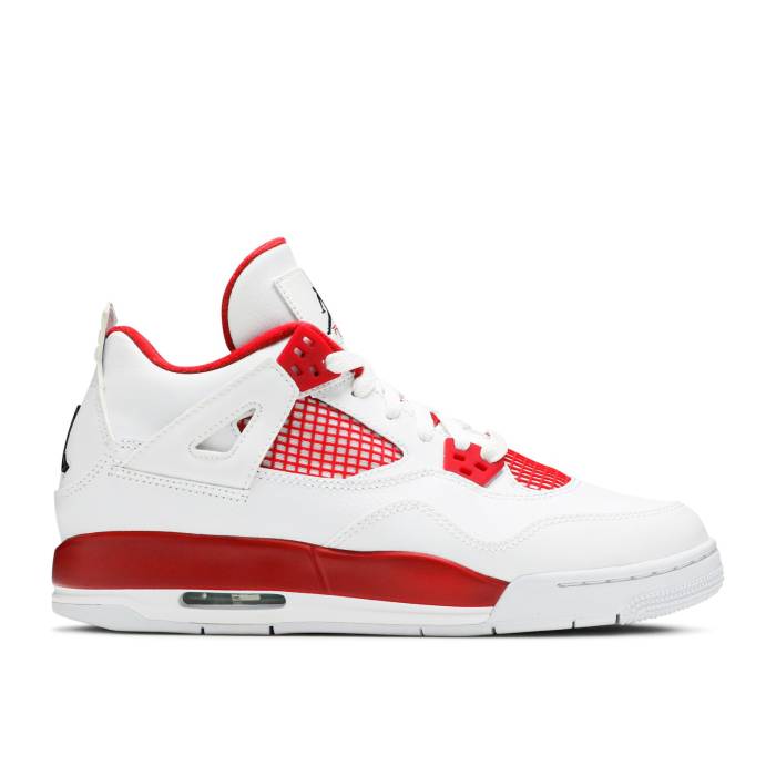 ナイキ エアジョーダン Air Jordan 【 Jordan 4 Retro Bg 'Alternate 89' Youth White/Gym Red/Black 】 レトロ キッズ ベビー マタニティ キッズファッション 靴 スニーカー ジュニア キッズ 白色 ホワイト Red