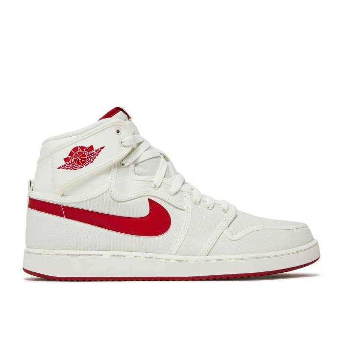 ナイキ　エアジョーダン Air Jordan 【 Ajko High Og 'Timeless Canvas' Men Sail/Varsity Red 】 ハイ 靴 メンズ靴 スニーカー メンズ Red 赤・レッド