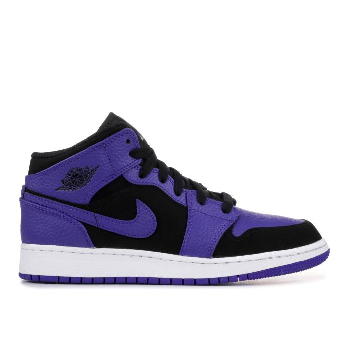 楽天スニケスナイキ　エアジョーダン Air Jordan 【 Jordan 1 Retro Mid Gs 'Dark Concord' Youth Black/Dark Concord-White 】 レトロ ミッド キッズ ベビー マタニティ キッズファッション 靴 スニーカー ジュニア キッズ 黒色