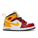 ナイキ エアジョーダン Air Jordan 【 Jordan 1 Mid Se Td 'Motorsport' Infant White/Black/University Gold/Gym Red 】 ミッド キッズ ベビー マタニティ ベビーファッション 靴 スニーカー ベビー 白色 ホワイト 黒