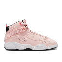 ナイキ エアジョーダン Air Jordan 【 Jordan 6 Rings Ps 'Atmosphere' Youth Atmosphere/Black/White/Infrared 23 】 リング キッズ ベビー マタニティ キッズファッション 靴 スニーカー ジュニア キッズ 黒色 ブラ(4)