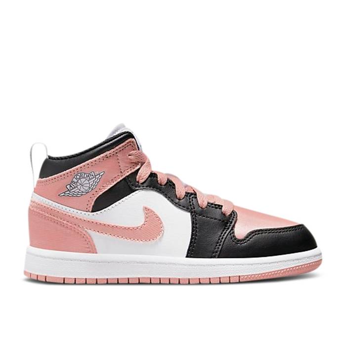 ナイキ　エアジョーダン Air Jordan 【 Jordan 1 Mid Ps 'White Light Madder Root' Youth White/Black/Light Madder Root 】 ミッド キッズ ベビー マタニティ キッズファッション 靴 スニーカー ジュニア キッズ 白色