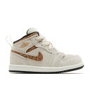 ナイキ エアジョーダン Air Jordan 【 Jordan 1 Mid Se Td 'Brown Elephant' Infant Light Orewoo...