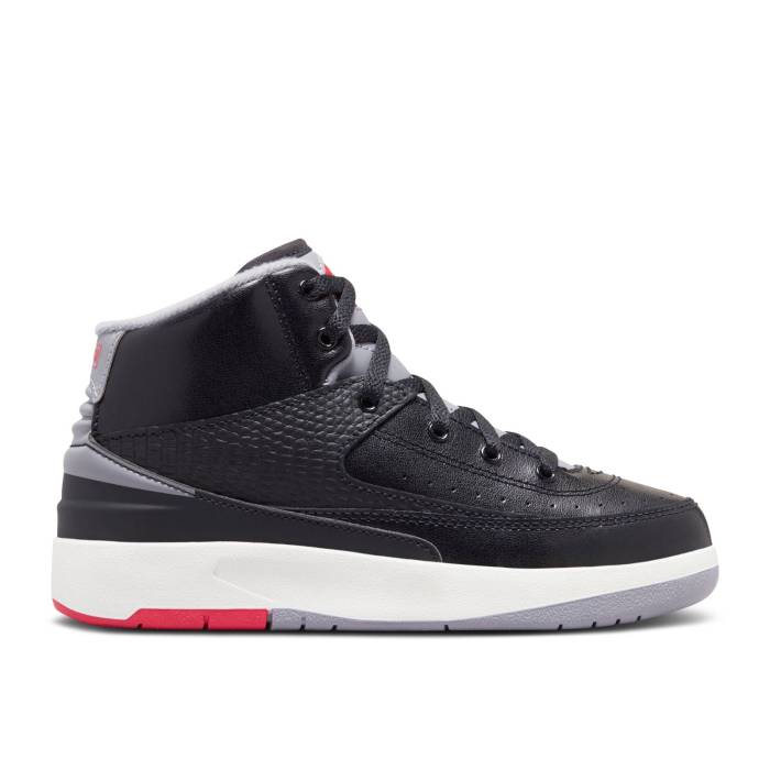 ʥ硼 Air Jordan  Jordan 2 Retro Ps 'Black Cement' Youth Black/...
