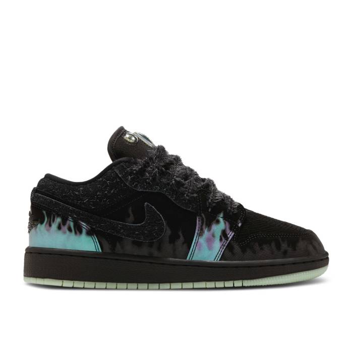 ʥ硼 Air Jordan  Jordan 1 Low Gs 'Fortune Fly' Youth Black/Gre...