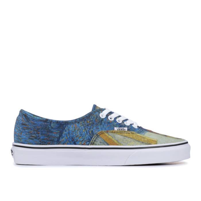 楽天スニケスヴァンズ Vans 【 Vincent Van Gogh X Authentic 'Self-Portrait' Men Self-Portrait/True White 】 オーセンティック 靴 メンズ靴 スニーカー メンズ 白色 ホワイト