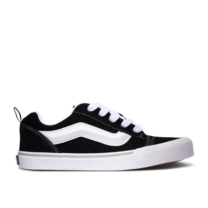  Vans  Knu-Skool Kids 'Black White Grey' Youth Black/White   ...