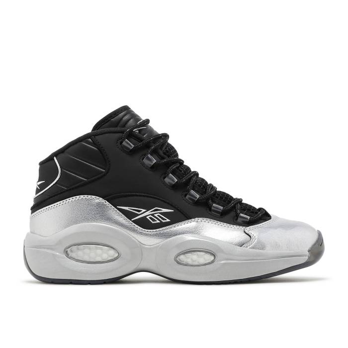 リーボック Reebok 【 Question Mid 'I3 Motorsports' Men Black/Silver Metallic/Black 】 Question クエスチョン ミッド 靴 メンズ靴 スニーカー メンズ 黒色 ブラック Silver 銀色・シルバー