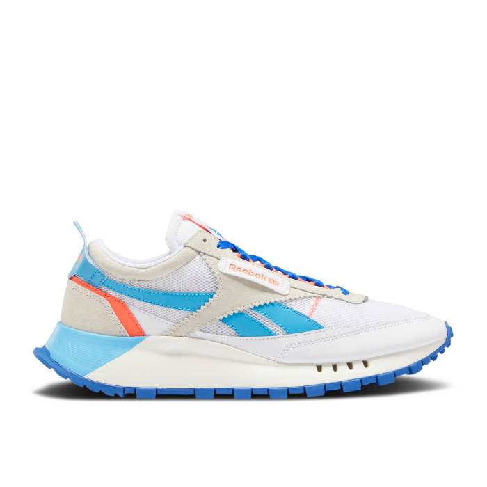 リーボック Reebok 【 Classic Leather Legacy 'White Court Blue' Men Footwear White/Chalk/Court Blue 】 クラシック レザー legacy レガシー コート 靴 メンズ靴 スニーカー メンズ 白色 ホワイト コート 青色 ブルー