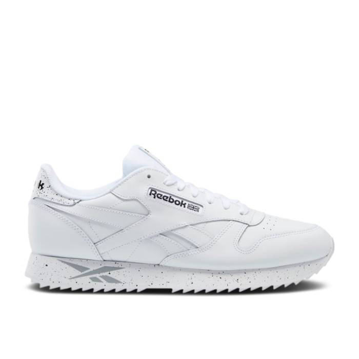 リーボック Reebok 【 Classic Leather Ripple 'Footwear White' Men Footwear White/Footwear White/Core Black 】 クラシック レザー 靴 メンズ靴 スニーカー メンズ 白色 ホワイト コア 黒色 ブラック