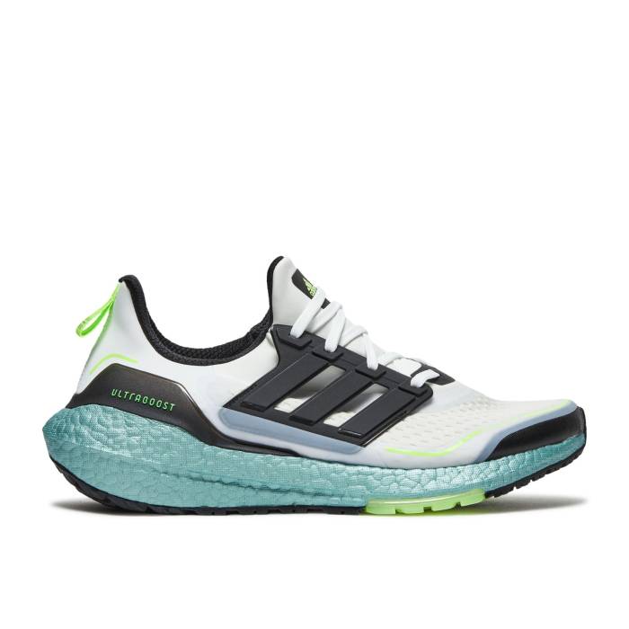 ǥ Adidas  Ultraboost 21 Cold.rdy 'White Signal Green' Men Crystal...