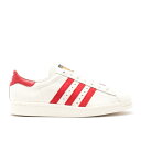 アディダス Adidas 【 Superstar 80S Vintage Deluxe Shoes Men Vintage White / Scarlet / ...