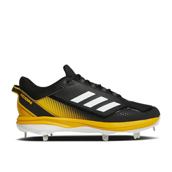 アディダス Adidas 【 Icon 7 'Black Team Collegiate Gold' Men Core Black/Cloud White/Team Collegiate Gold 】 アイコン Team チーム 靴 メンズ靴 スニーカー メンズ コア 黒色 ブラック 白色 ホワイト Team チーム ゴー