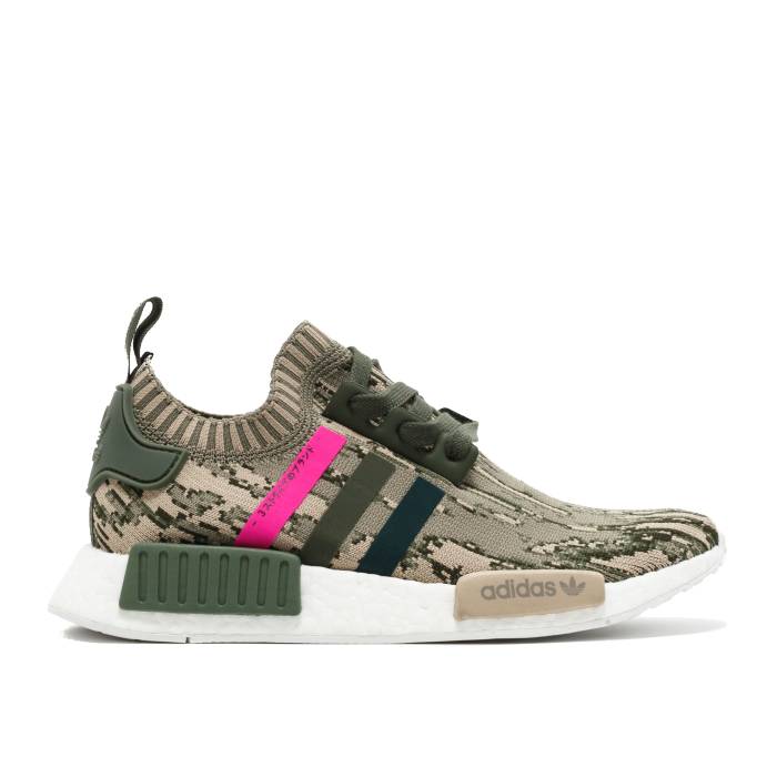 ǥ Adidas  Wmns Nmd_R1 Primeknit 'Green Glitch Camo' Women Green N...