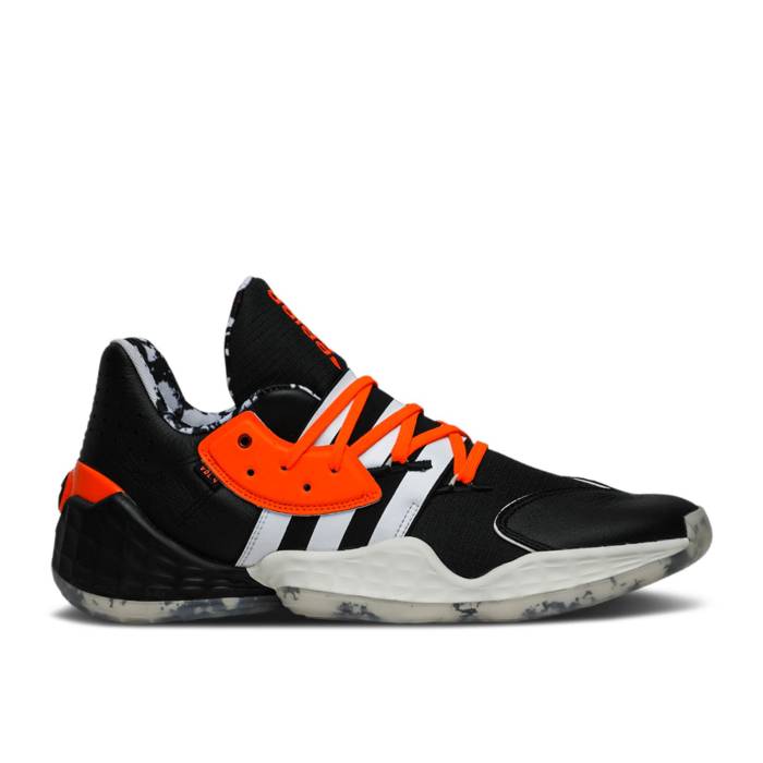 アディダス Adidas 【 Daniel Patrick X Harden Vol. 4 'Solar Orange' Men Core Black/Cloud White/Solar Orange 】 ハーデン 靴 メンズ靴 スニーカー メンズ コア 黒色 ブラック 白色 ホワイト orange 橙・オレンジ