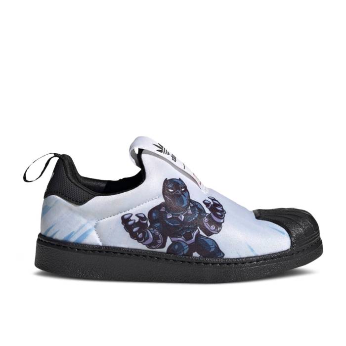ǥ Adidas  Marvel X Superstar 360 J 'Black Panther' Youth Cloud Wh...