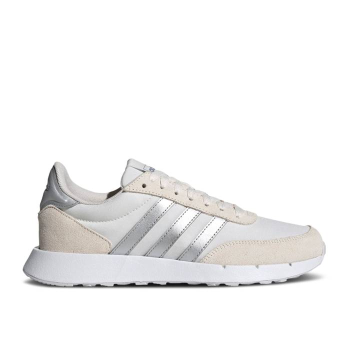 ǥ Adidas  Wmns Run 60S 2.0 'Chalk Silver Metallic' Women Chalk White/Silver Metallic/Dash Grey   Silver 俧С  ǥ ˡ ǥ  ۥ磻 Silver 俧С