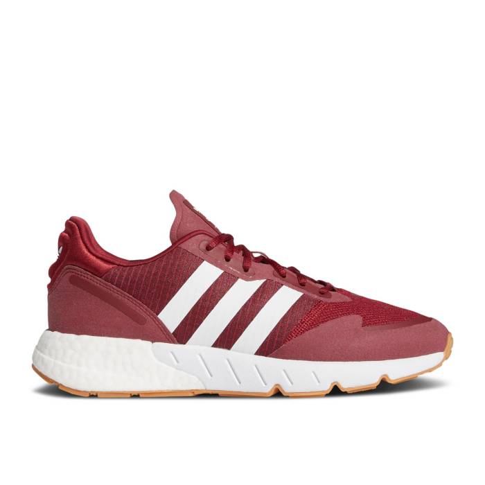 アディダス Adidas 【 Zx 1K Boost 'Collegiate Burgundy Gum' Men Collegiate Burgundy/Cloud White/Gum 】 ブースト ワイン色・バーガンディー 靴 メンズ靴 スニーカー メンズ ワイン色・バーガンディー 白色 ホワイ(4)