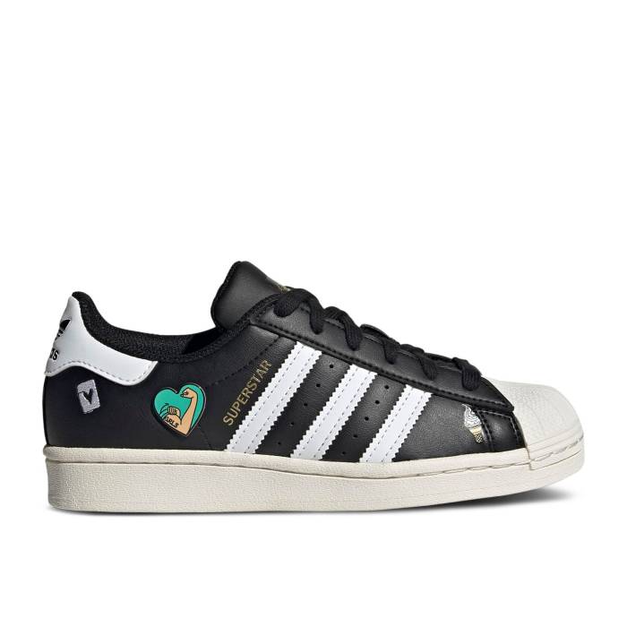 ǥ Adidas  Superstar Big Kid 'Empowering Graphics - Black' Youth C...
