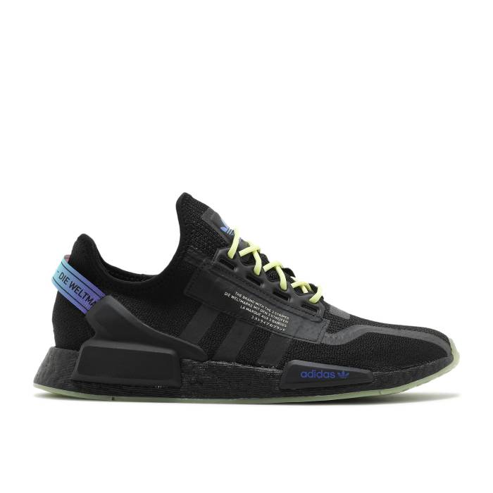 ǥ Adidas  Nmd_R1 V2 'Black Sonic Ink' Men Core Black/Pulse Yellow...