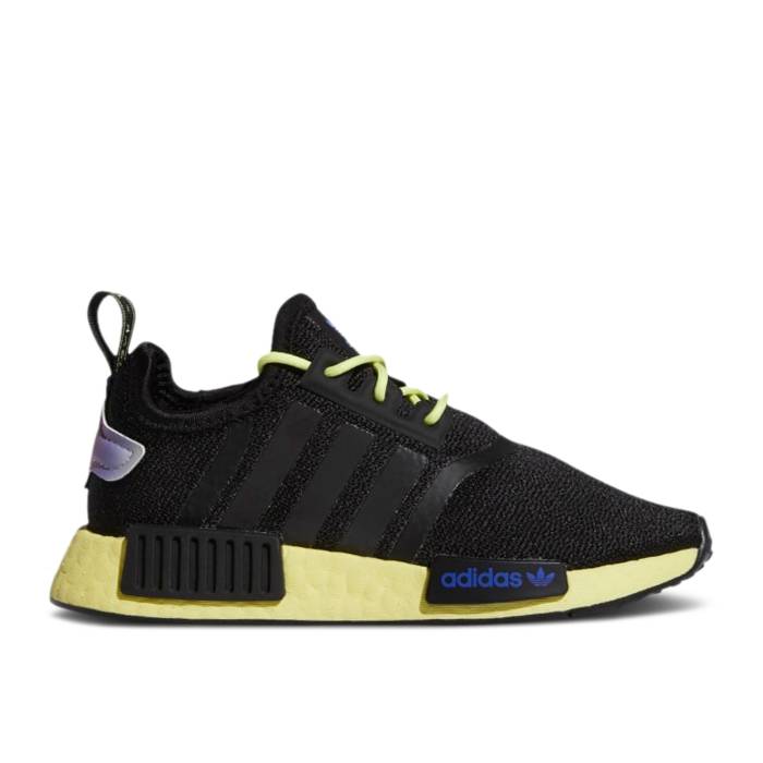 ǥ Adidas  Nmd_R1 Little Kid 'Black Pulse Yellow' Youth Core Black...