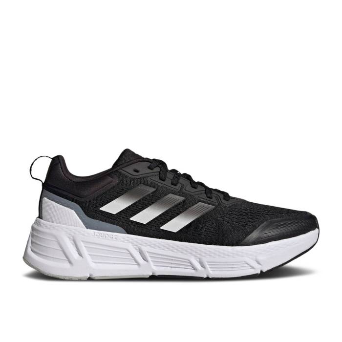 アディダス Adidas 【 Questar 'Black White Grey' Men Core Black/Cloud White/Grey Two 】 白色 ホワイト 靴 メンズ靴 スニーカー メンズ コア 黒色 ブラック 白色 ホワイト 灰色 グレー