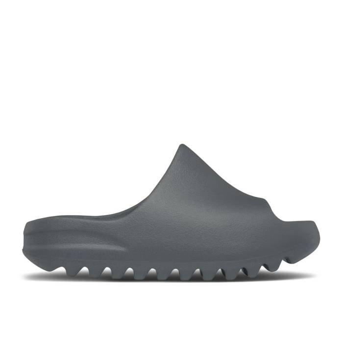 ǥ Adidas  Yeezy Slides Kids 'Slate Grey' Youth Slate Grey/Slate G...