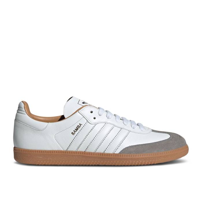 アディダス Adidas 【 Samba Made In Italy 'White Gum' Men Core White/Core Black/Gum 】 サンバ 靴 メンズ靴 スニーカー メンズ コア 白色 ホワイト 黒色 ブラック