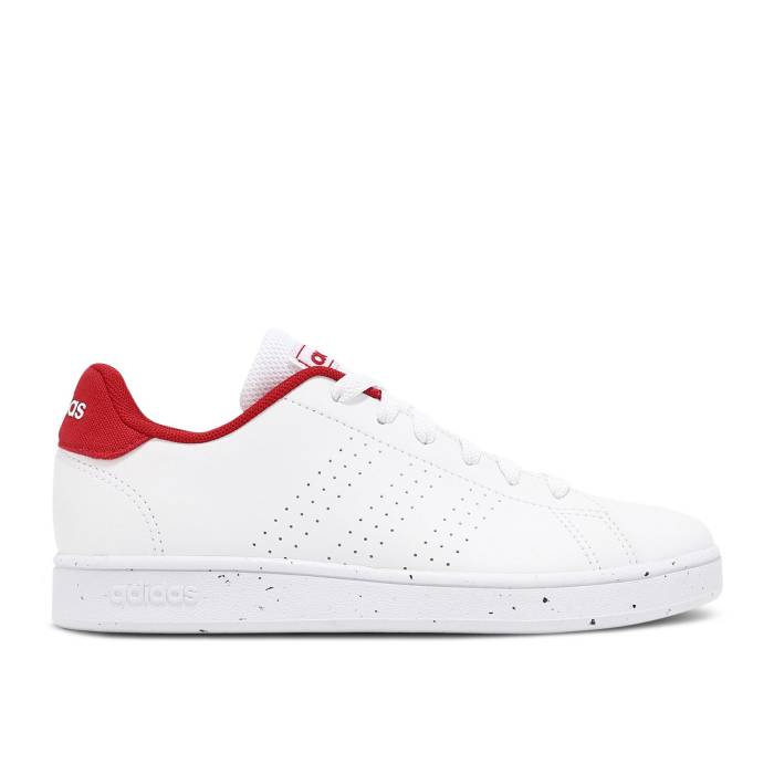 ǥ Adidas  Advantage Court K 'White Scarlet' Youth Cloud White/Cloud White/B...