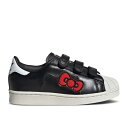 アディダス Adidas 【 Hello Kitty X Superstar Comfort Closure C '50Th Anniversary' Youth Core Black/Cloud White/Red 】 Superstar スーパースター キッズ ベビー マタニティ キッズファッション 靴 スニーカー ジュニア(4)