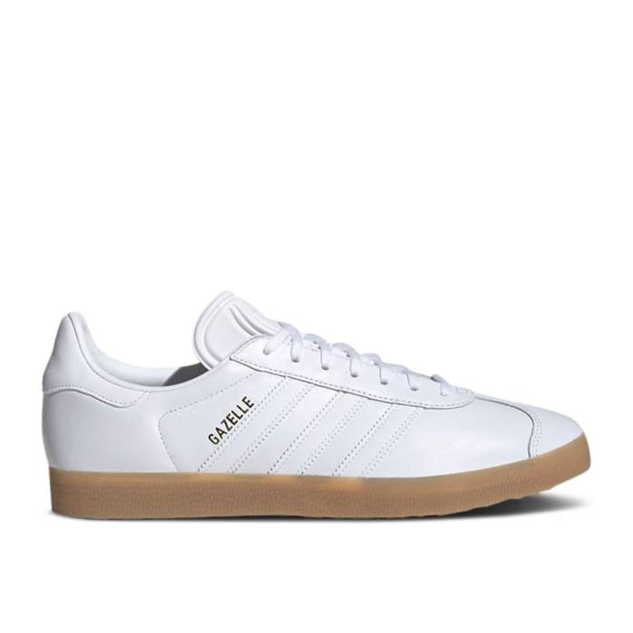 楽天スニケスアディダス Adidas 【 Gazelle 'White Leather Gum' Men Footwear White/Footwear White/Gum 4 】 ガゼル レザー 靴 メンズ靴 スニーカー メンズ 白色 ホワイト