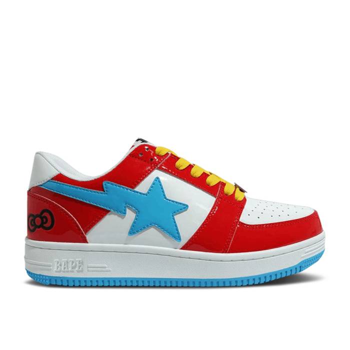 ٥ Bape  Hello Kitty X Sta Low 'Baby Milo' Men Red/Baby Blue/Yellow   󥺷 ...