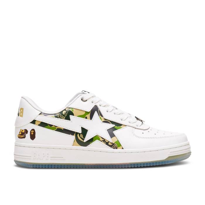 ベイプ Bape 【 Bored Ape Yacht Club X Wmns Sta 2 'White Green Camo' Women White 】 ヨット クラブ..