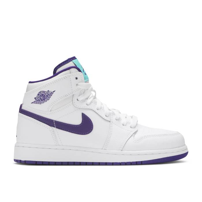 ナイキ　エアジョーダン Air Jordan 【 Jordan 1 Retro High Gg 'White Court Purple' Youth White/Crt..