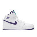 ナイキ エアジョーダン Air Jordan 【 Jordan 1 Retro High Gg 'White Court Purple' Youth White...