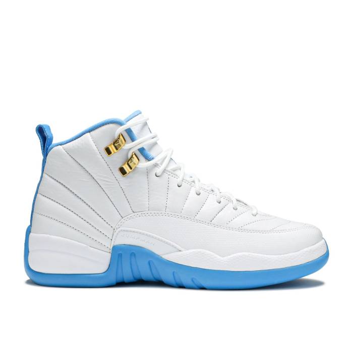 楽天スニケスナイキ　エアジョーダン Air Jordan 【 Jordan 12 Retro Gg 'University Blue' Youth White/Metallic Gold-University Blue 】 レトロ キッズ ベビー マタニティ キッズファッション 靴 スニーカー ジュニア キッズ 白色